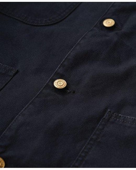 Superdry Blue Surplus Four Pocket Chore Jacket for men