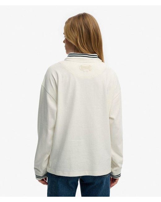 Superdry Brown & Co Crest Rugby Top
