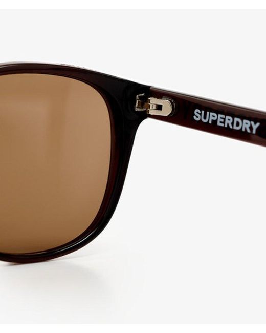 Femme Lunettes De Soleil À Verres Ronds Taille: 1Taille Superdry en coloris Brown