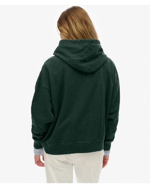 Superdry Green & Co Athletic Essentials Relaxed Hoodie