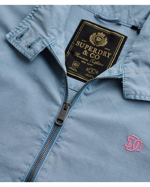 Superdry Blue & Co Cotton Harrington Jacket