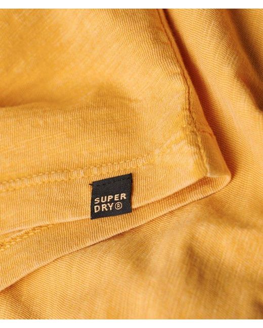 Superdry Yellow & Co V-neck Slub Short Sleeve T-shirt for men