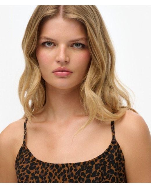 Superdry Black & Co Bias Cut Mini Slip Dress