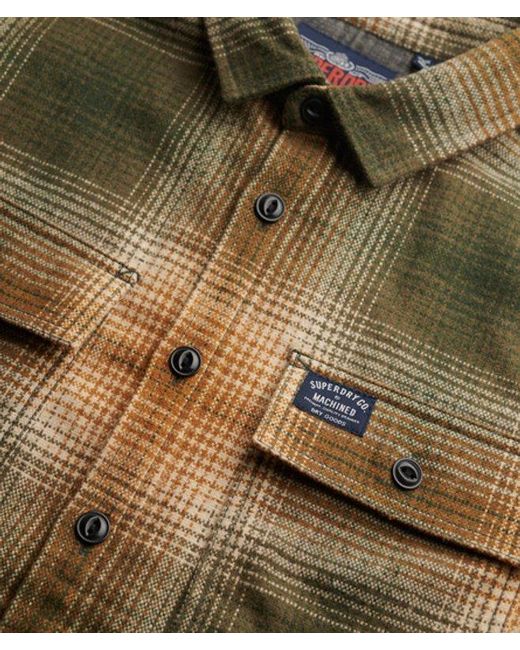 Superdry Green & Co Wool Blend Miller Overshirt for men