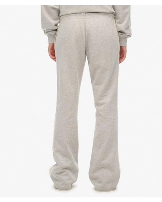 Superdry Gray & Co Athletic Stripe Flare joggers