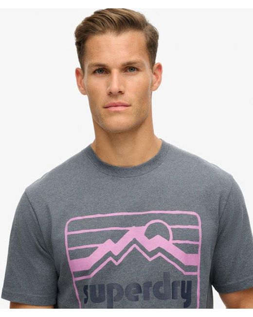 Superdry Gray & Co 90s Terrain Graphic T-shirt for men
