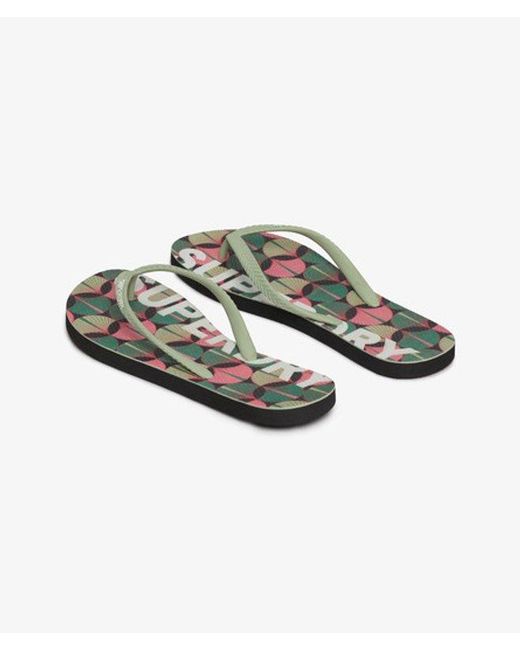 Superdry White & Co Logo Flip Flops
