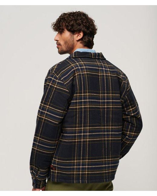 Superdry Black & Co Surplus Check Jacket for men