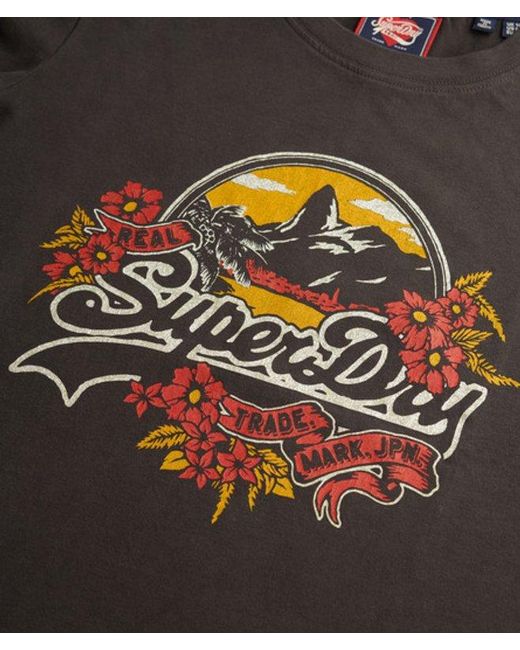 Superdry Black & Co Floral T-shirt