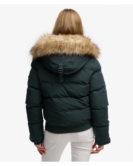 Superdry Green & Co Everest Hooded Bomber Jacket