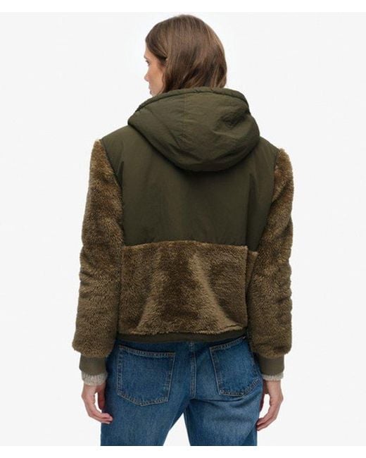 Superdry Brown & Co Super Soft Hybrid Full Zip Jacket