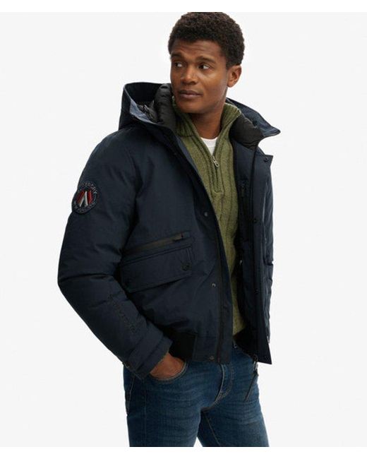 Superdry Blue & Co City Padded Bomber Jacket for men