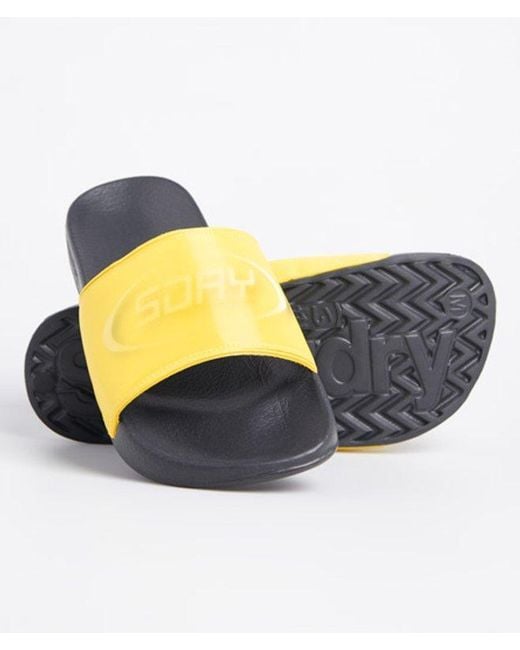 Superdry Blue & Co Hologram Pool Sliders