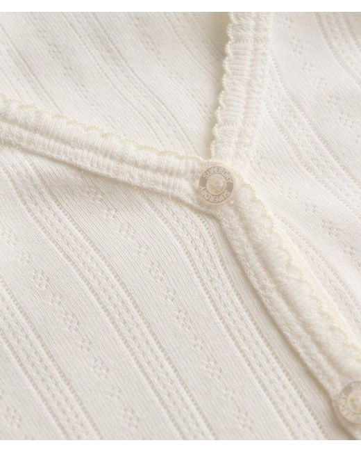 Superdry Blue & Co Athletic Essential Pointelle Cardigan