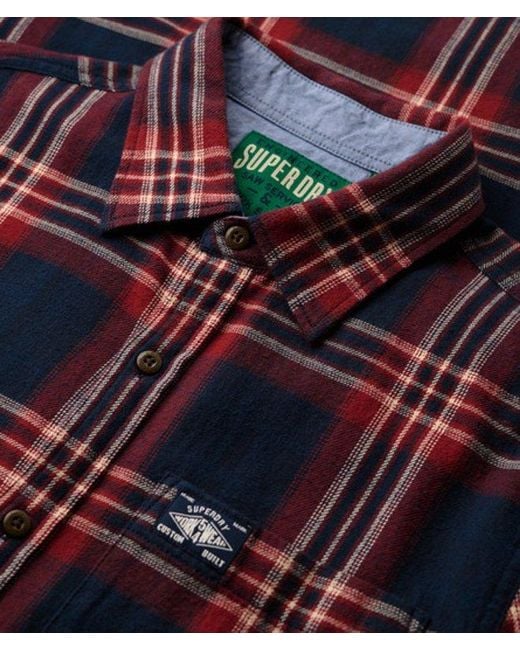 Superdry Black & Co Long Sleeve Cotton Lumberjack Shirt for men