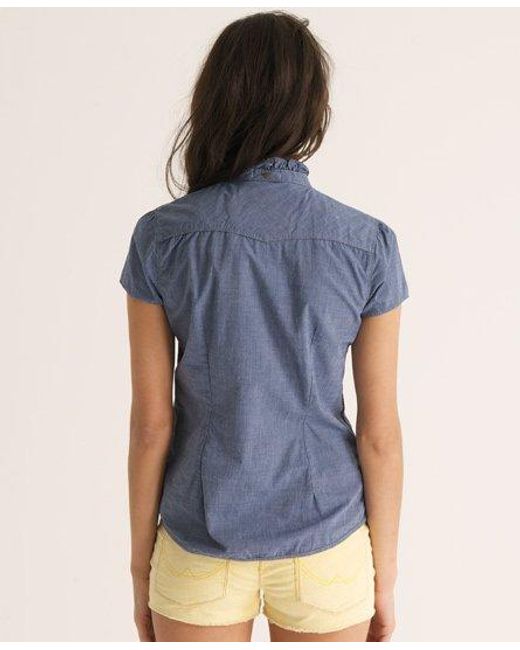 Superdry Blue Carolers Shirt Chambray