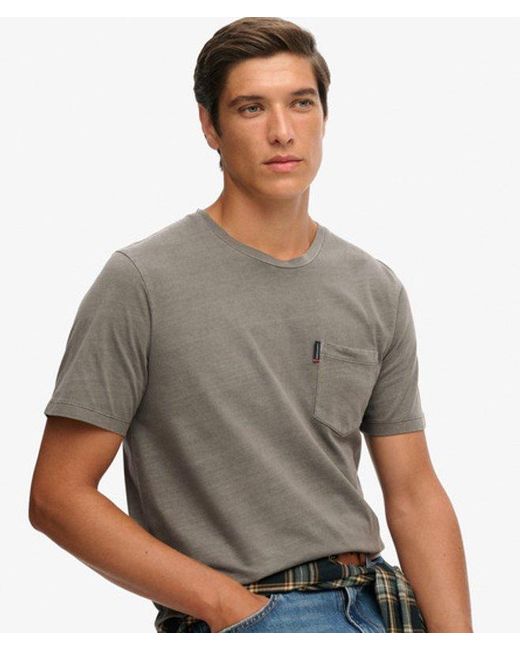 Superdry Gray & Co Classic Essential Pocket T-shirt for men