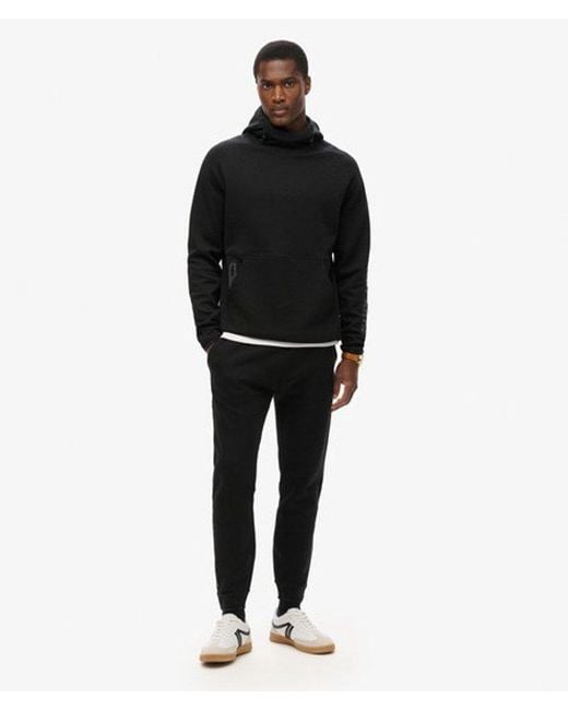 Superdry Black & Co Tech Logo Loose Hoodie for men