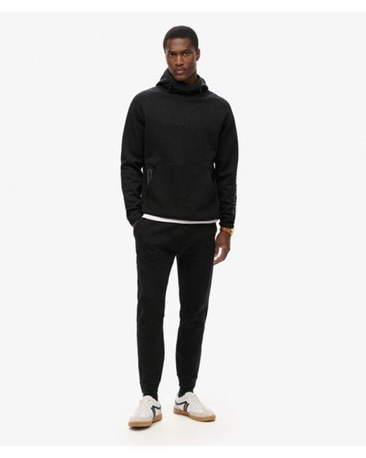Superdry Black & Co Tech Logo Loose Hoodie for men