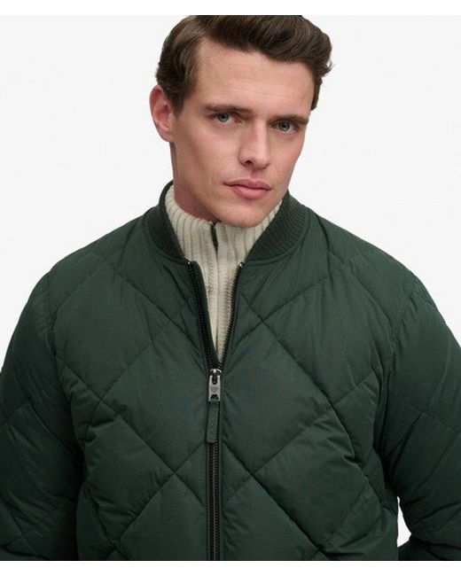 Superdry Green & Co Diamond Quilt Jacket for men
