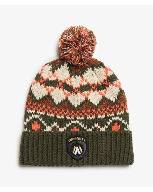 Superdry Multicolor & Co Apres Ski Knitted Beanie Hat