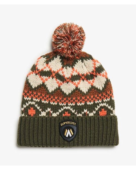Superdry Multicolor & Co Apres Ski Knitted Beanie Hat