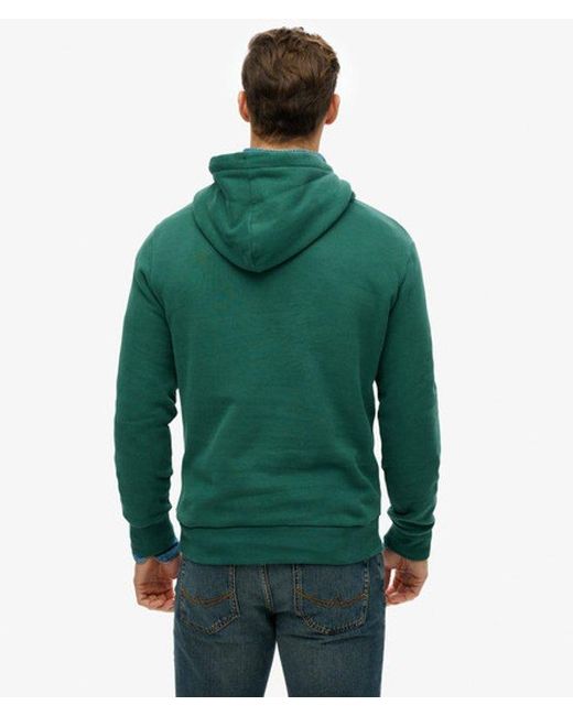 Superdry Green & Co Leather & Boot Co Script Hoodie for men