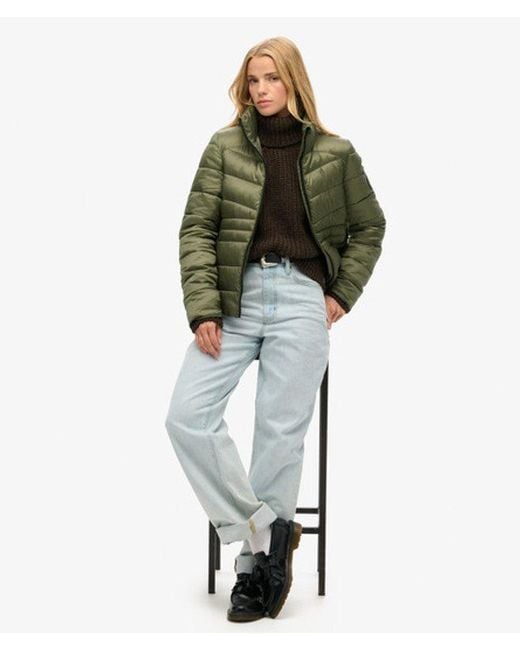 Superdry Green & Co Fuji Quilted Padded Jacket