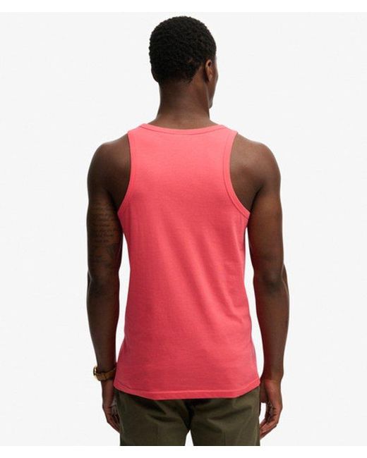 Superdry Red & Co Essential Logo Vest Top for men