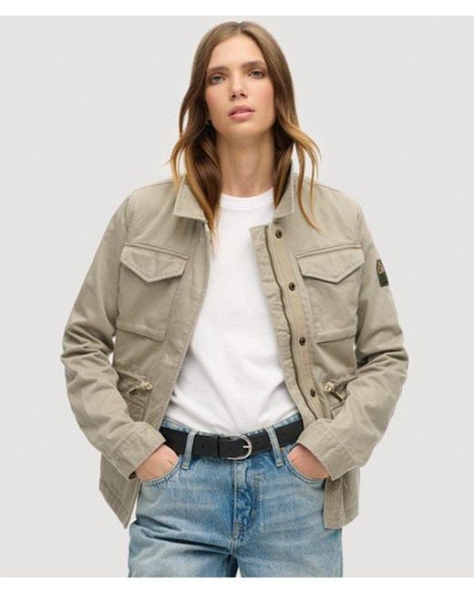 Superdry Natural & Co Embroidered M65 Military Jacket
