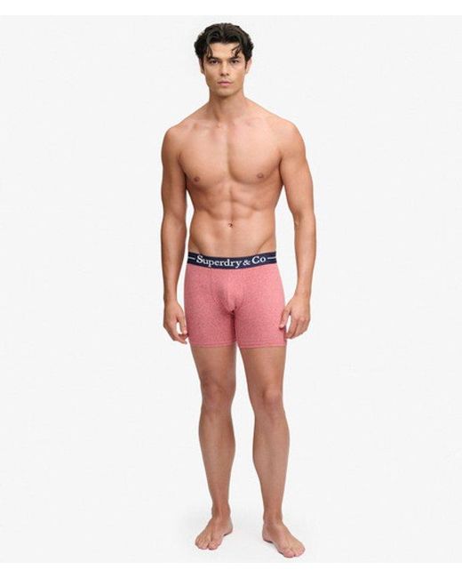 Superdry Red & Co Boxer Triple Pack for men