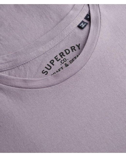 Superdry Purple Classic Essential T-shirt for men