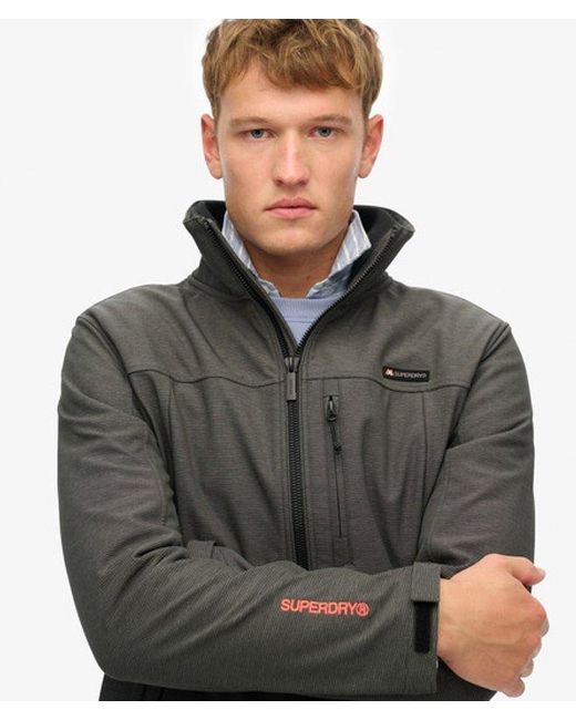 Superdry Gray & Co Marl Ripstop Trekker Jacket for men