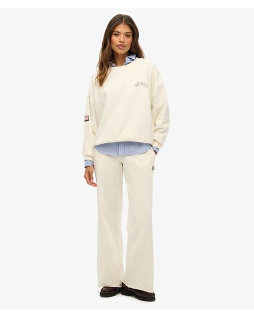 Superdry White & Co Athletic Essentials Printed Crew Sweatshirt