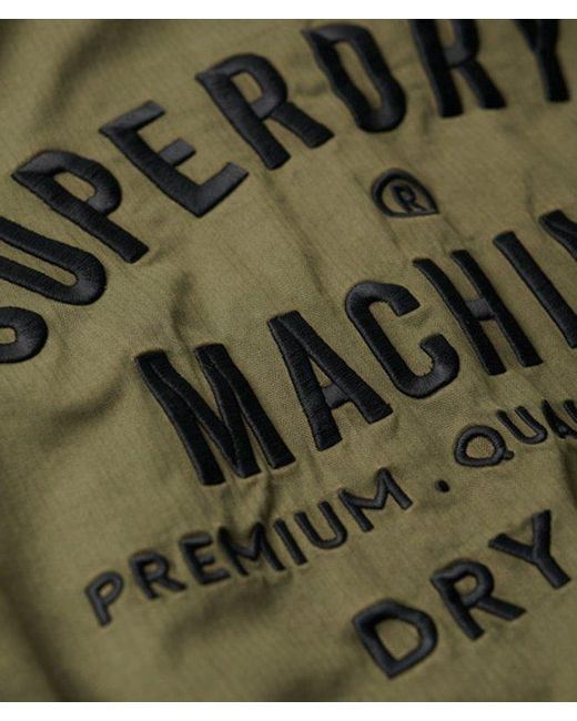 Superdry Green Military M65 Embroidered Lightweight Jacket for men