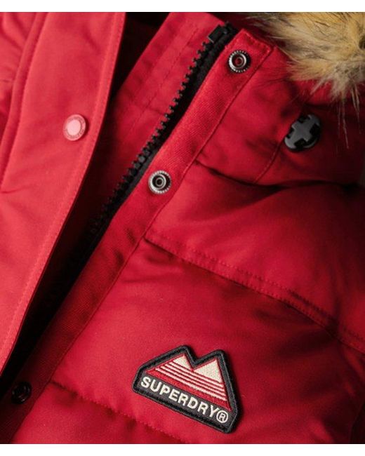 Superdry Red & Co Everest Faux Fur Gilet