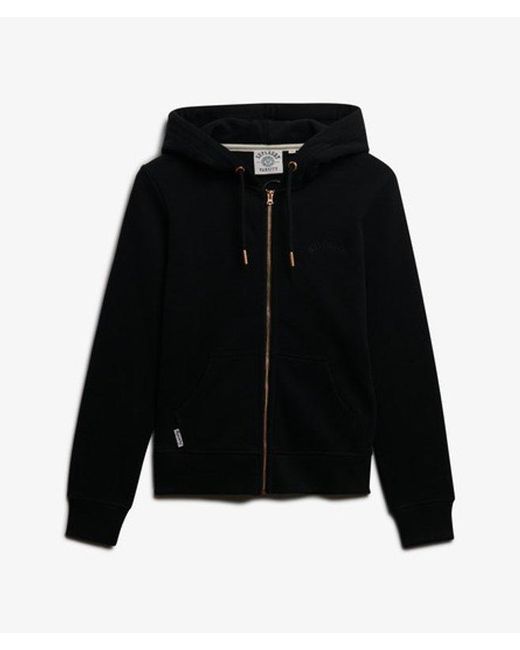 Superdry Black & Co Essential Logo Zip Hoodie