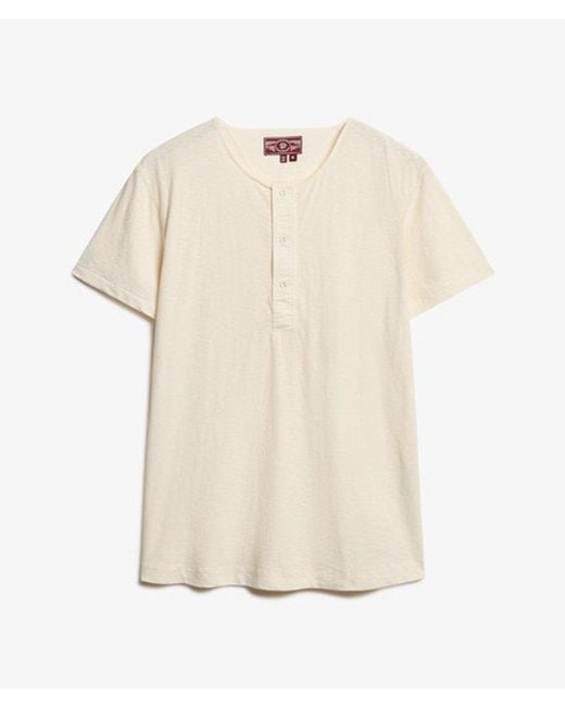 Superdry White & Co The Merchant Store - Short Sleeve Henley Top for men
