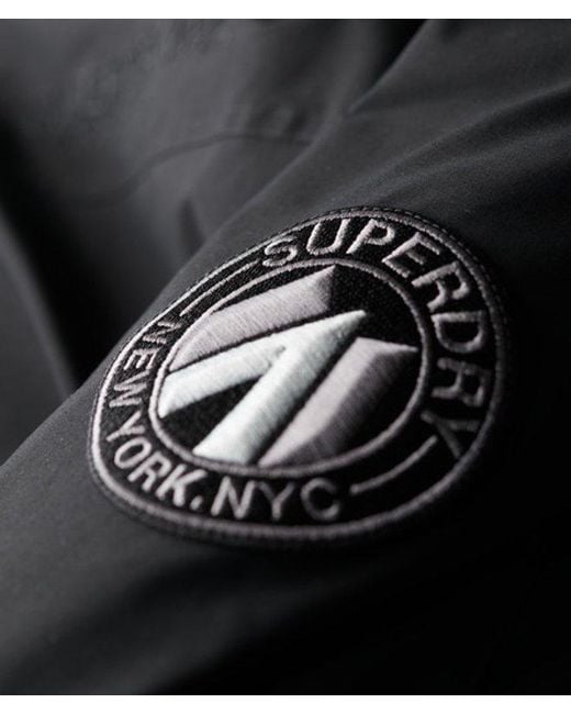 Superdry Black & Co City Padded Parka Coat for men