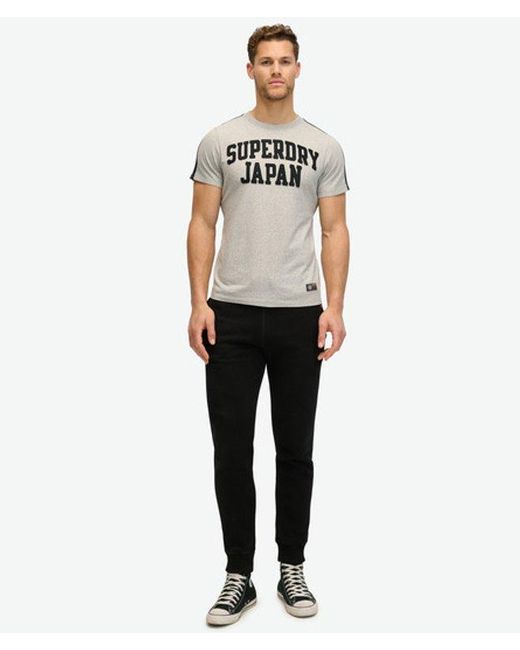 Superdry Gray & Co Vintage Athletic Stripe T-shirt for men