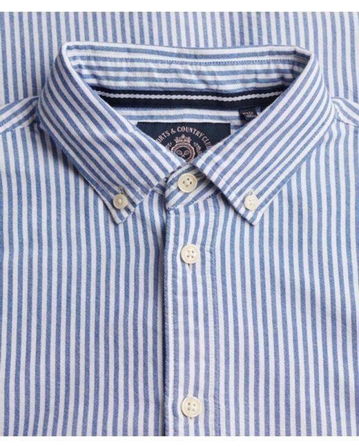 Superdry Blue & Co Slim Oxford Long Sleeve Shirt