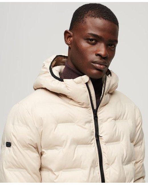 Superdry Natural Short Quilted Puffer Jacket for men