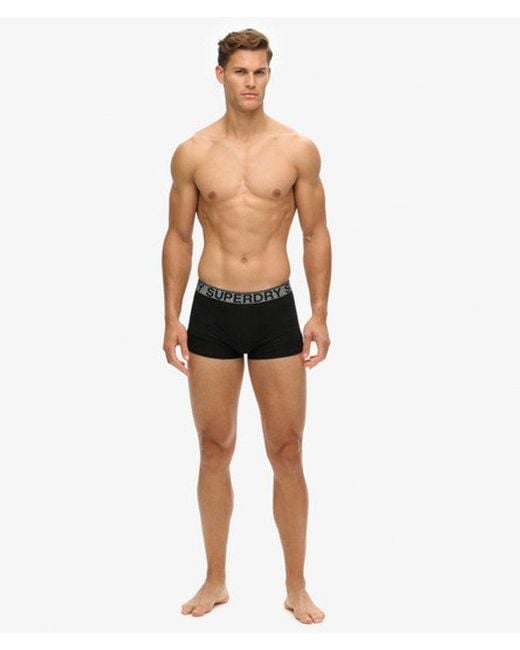Superdry White Organic Cotton Trunk Triple Pack for men