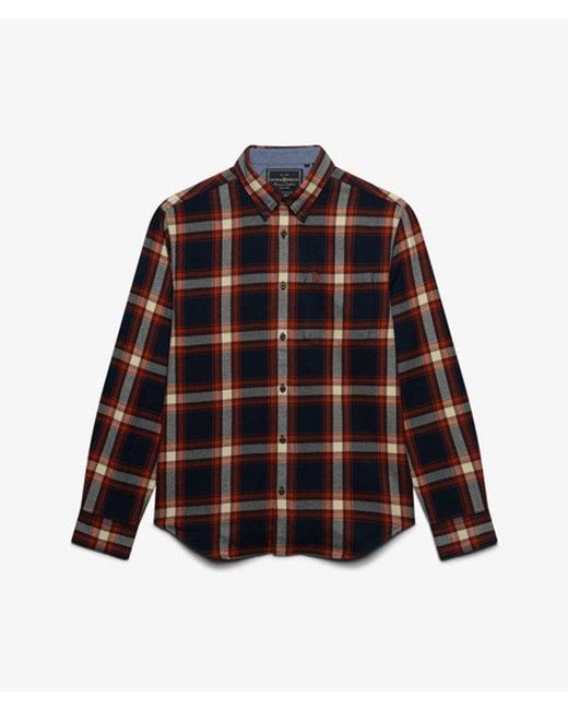 Superdry Black & Co Long Sleeve Cotton Lumberjack Shirt for men