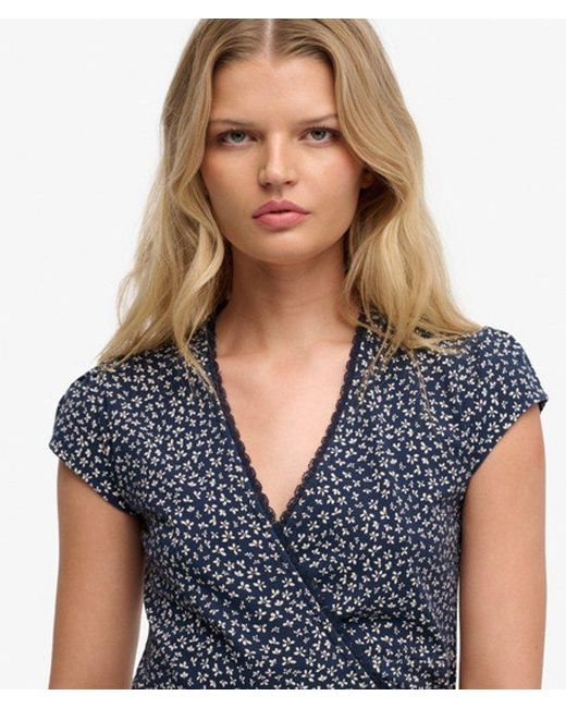 Superdry Blue & Co Athletic Essential Wrap Dress