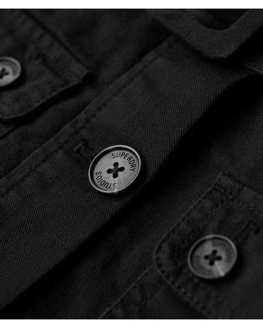 Superdry Black & Co Cotton Belted Safari Jacket