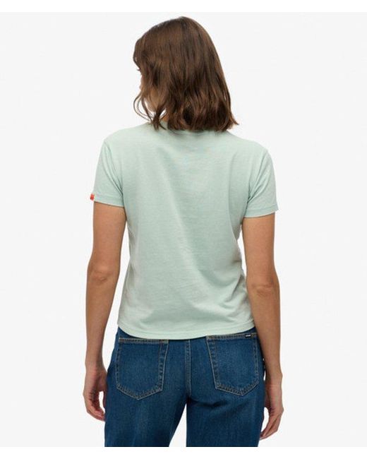 Superdry Surf Logo Slim Fit T-shirt in het Green