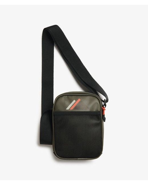 Superdry Green & Co Brand Print Tarp Cross Body Bag