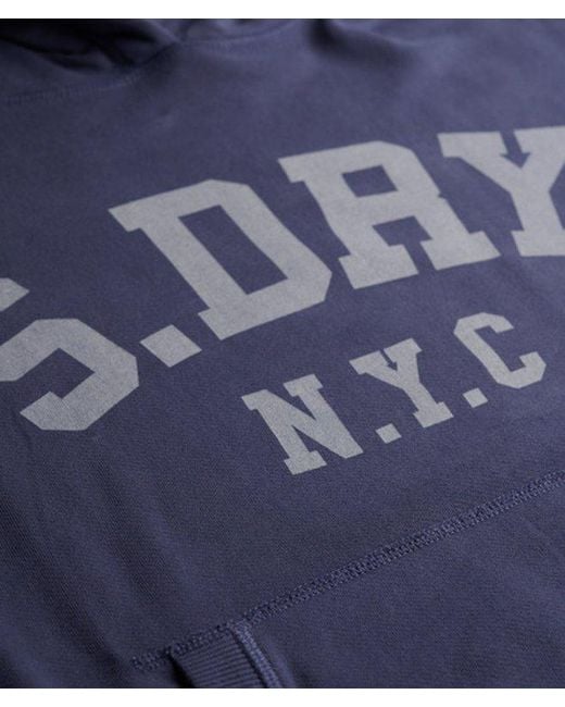 Superdry Blue & Co Athletic Essentials Relaxed Hoodie