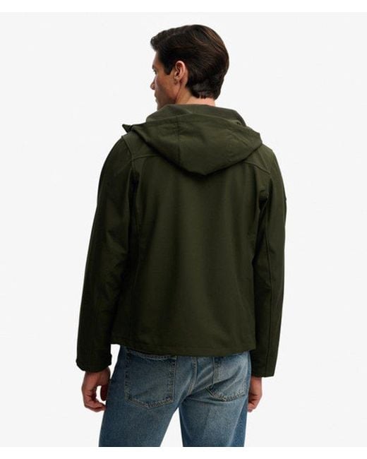 Superdry Black & Co Hooded Softshell Trekker Jacket for men